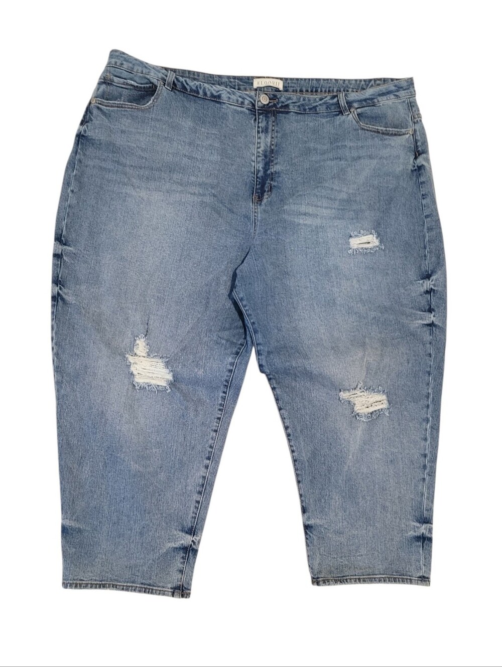 Eloquii Distresed Medium Wash Jeans Viola FIt